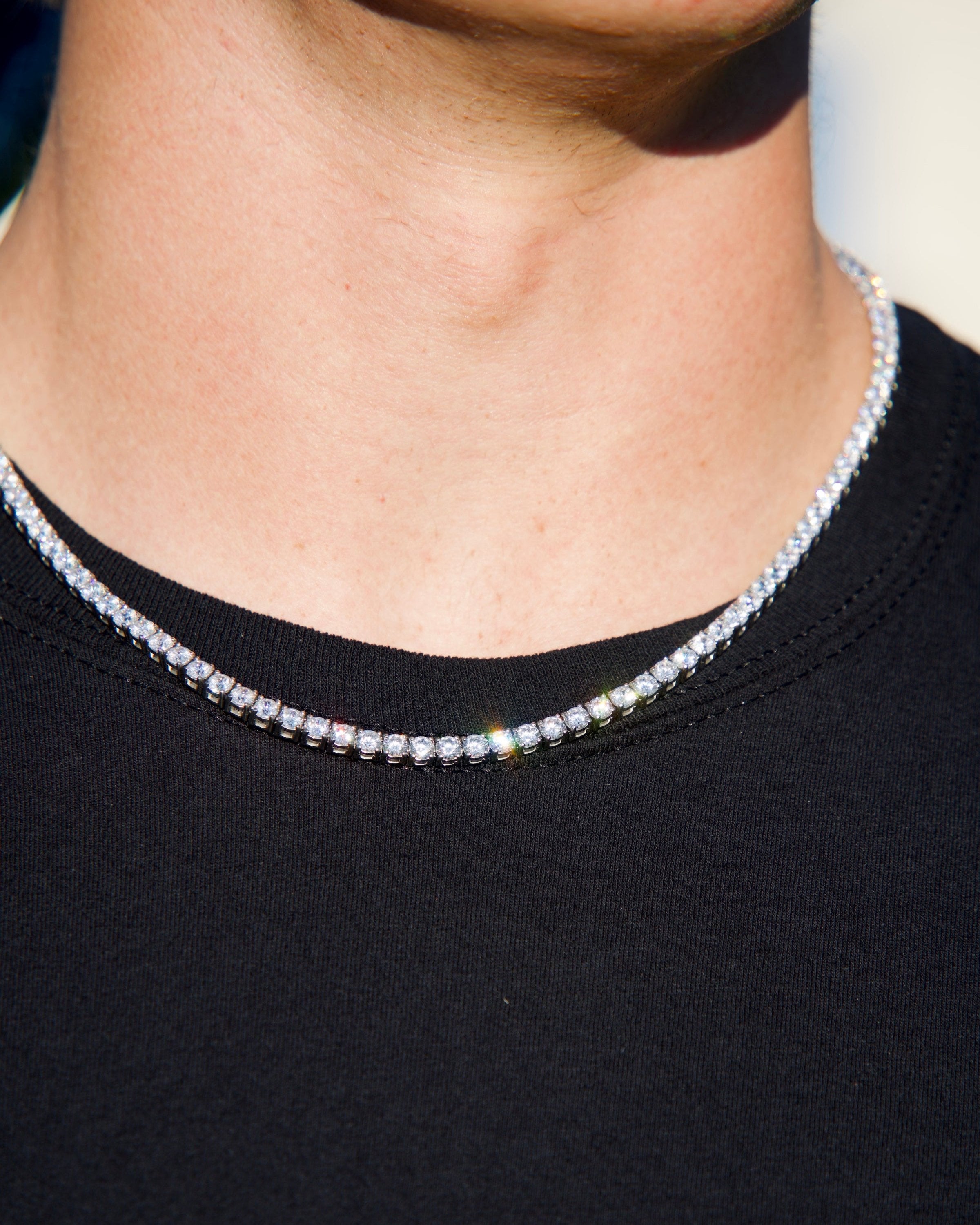 Tennis Chain 4mm (Silver) – Triple Crown Jewelry