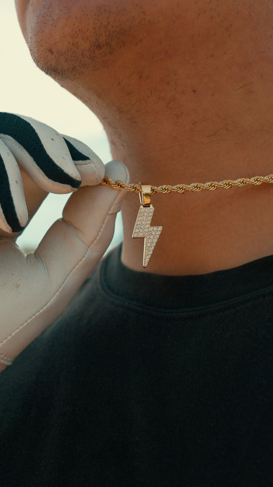 ICED Lightning Bolt – Triple Crown Jewelry - Main Image
