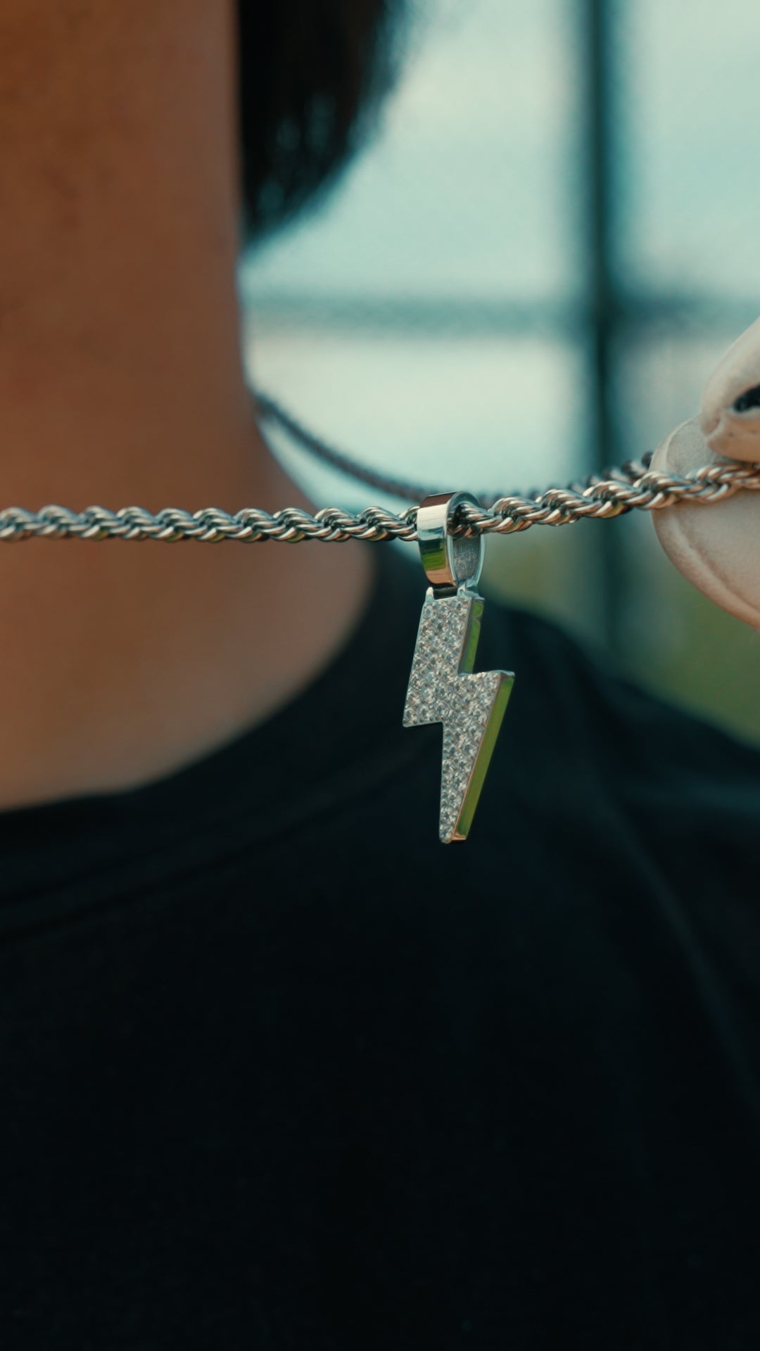 Triple Crown Necklace Lightning Bolt ICED Lightning Bolt – Triple