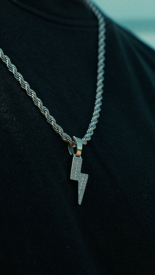 ICED Lightning Bolt – Triple Crown Jewelry