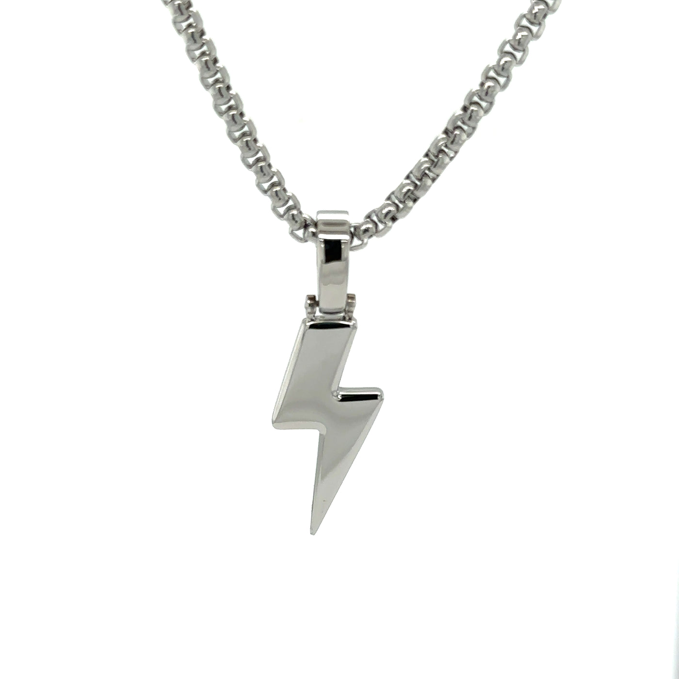 Dainty Lightning Bolt Necklace with an 18