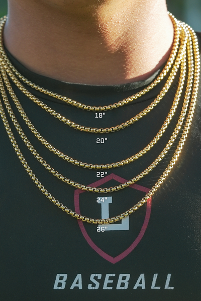 Premium Box Chain (Gold) 4mm