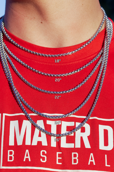 Premium Box Chain (Silver) 4mm