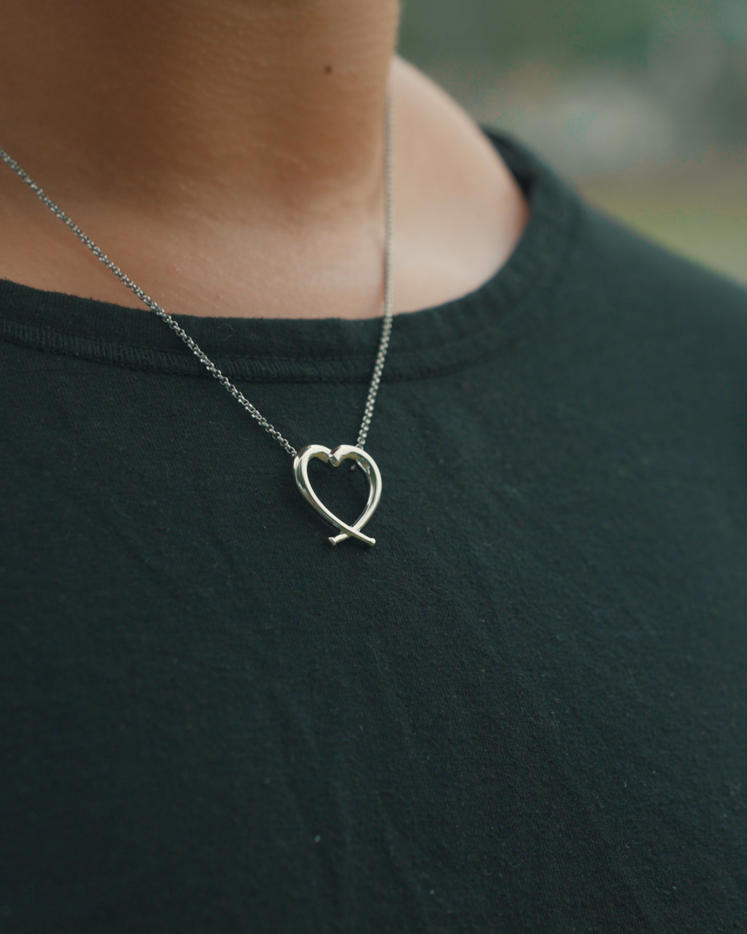 Bat Heart Necklace