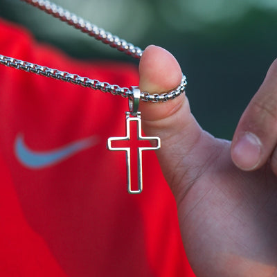 Outline Cross (Silver)