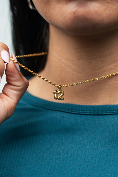 Bubble Number Necklace