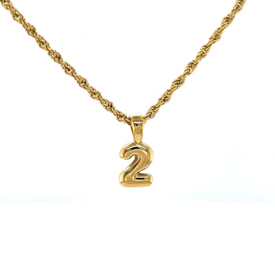 Bubble Number Necklace