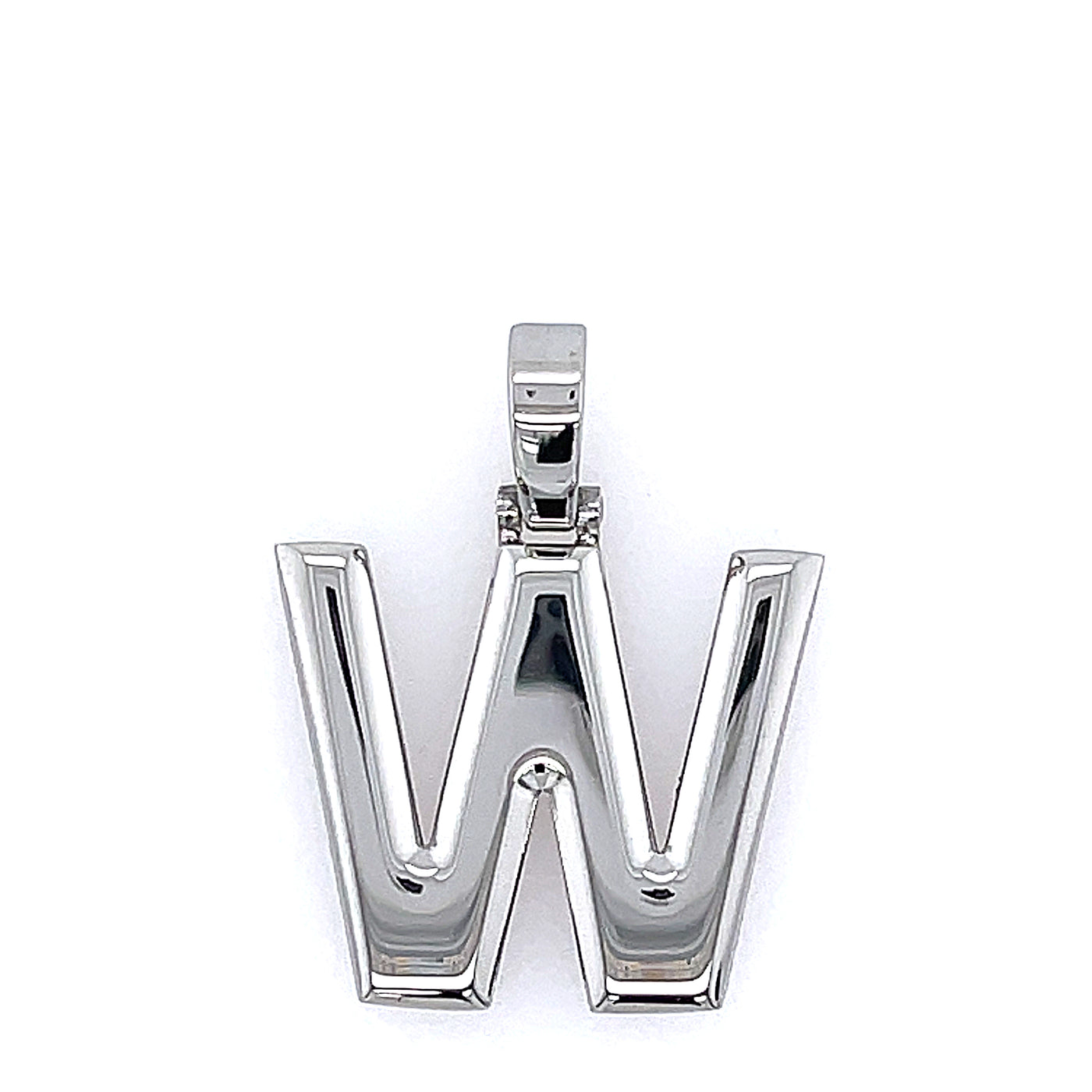 Varsity Initial Pendant (Silver)