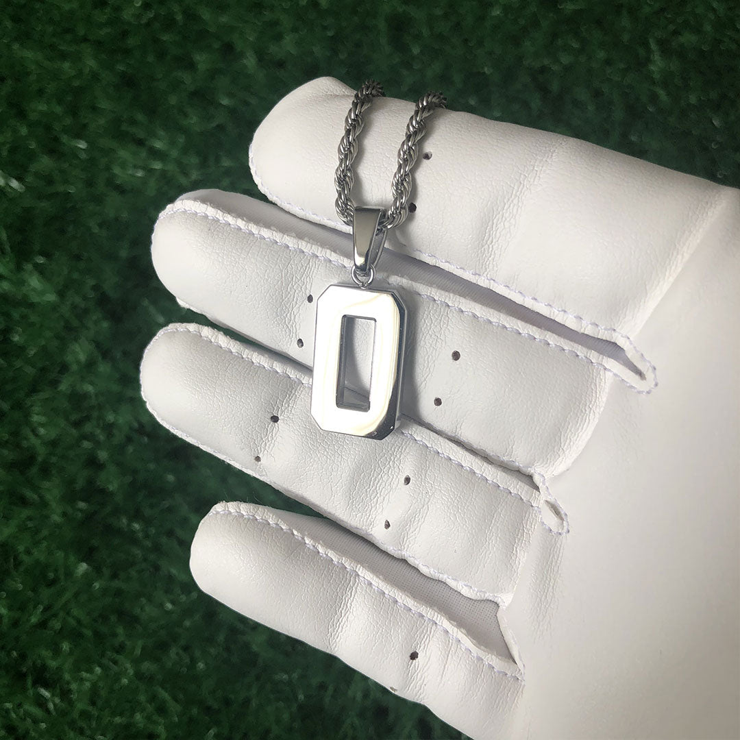Signature Jersey Number Pendant in Silver – Triple Crown Jewelry